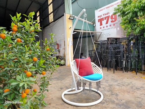 Xích đu nhựa giả mây