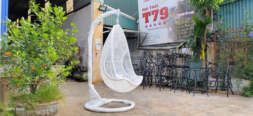 Xích đu nhựa giả mây
