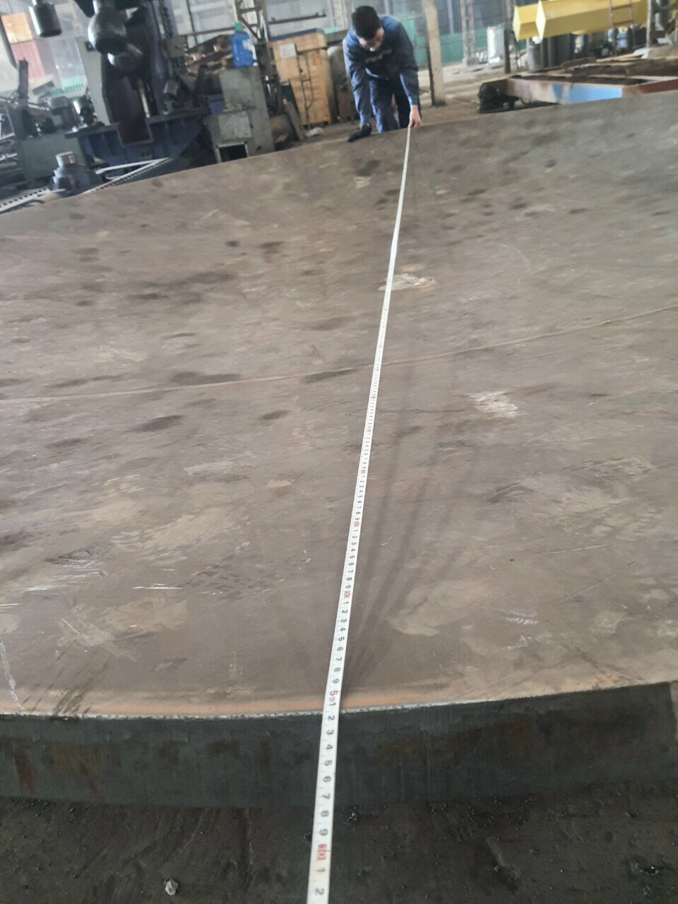 Chế tạo chảo đường kính 5100 tôn giày 65 mm