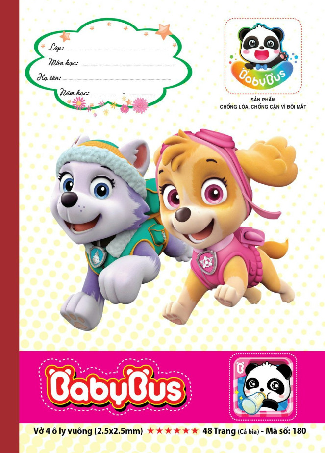 Vở học sinh kẻ ô ly