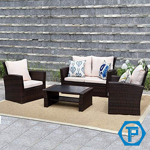Sofa mây nhựa ngoài trời
