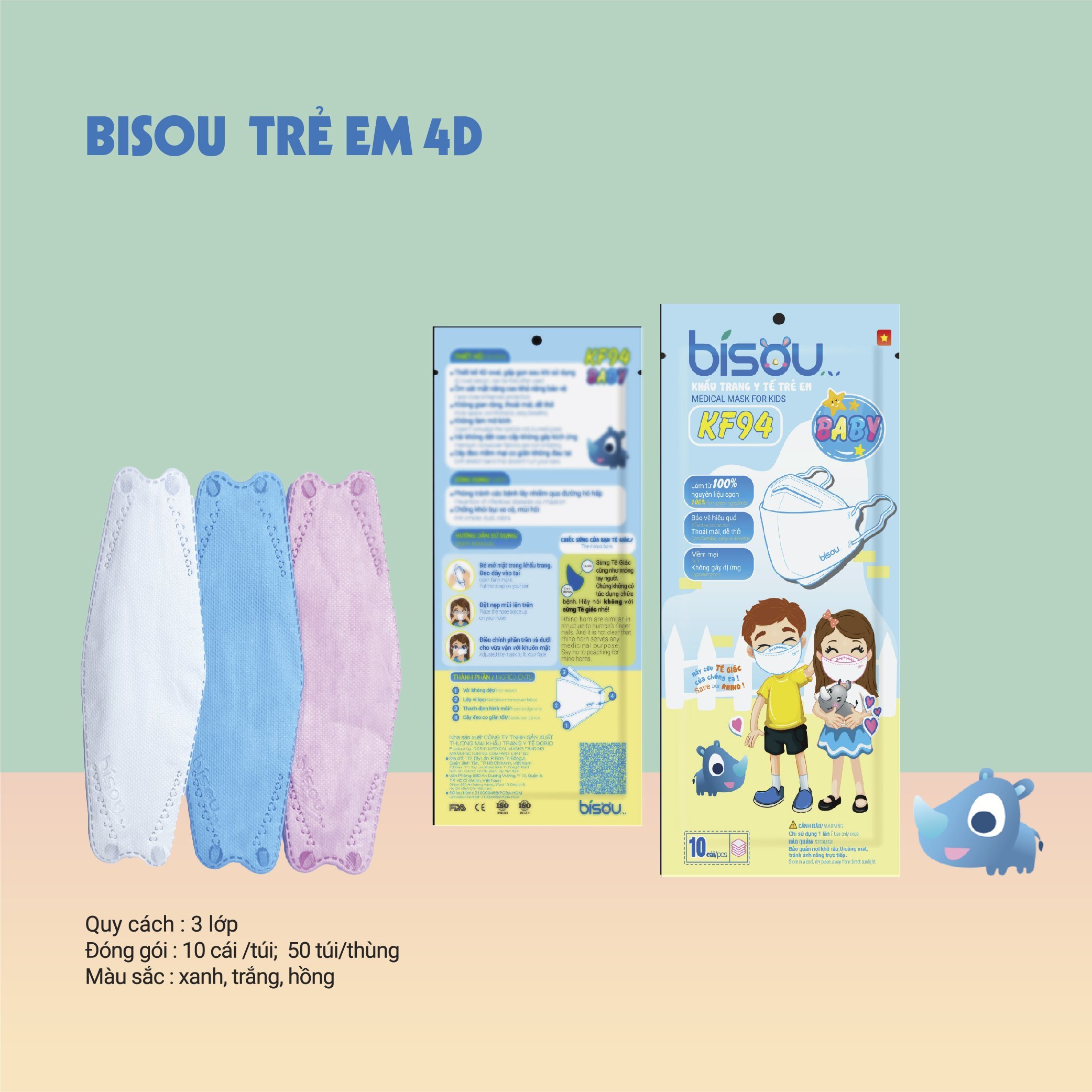 Khẩu Trang Y Tế Trẻ Em