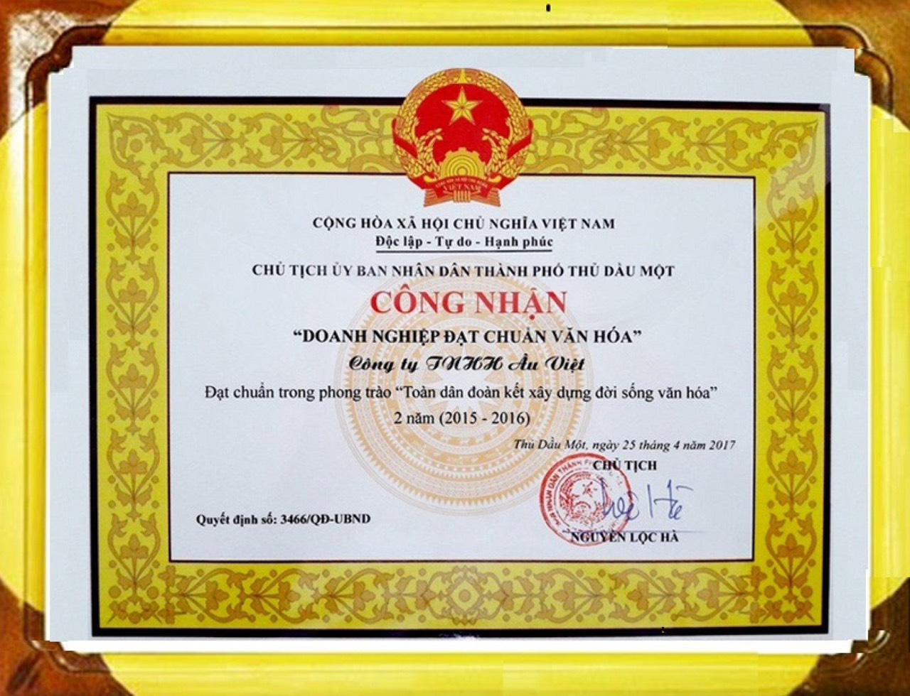 Bằng khen