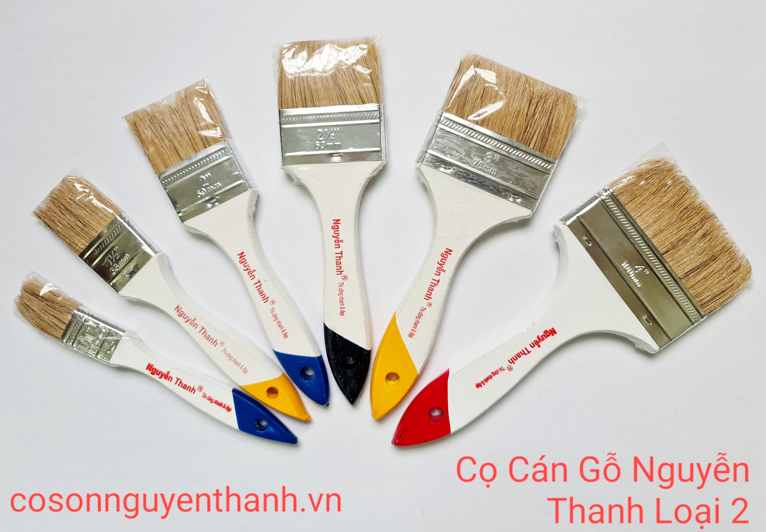 Cọ cán gỗNguyễn Thanh loại 2