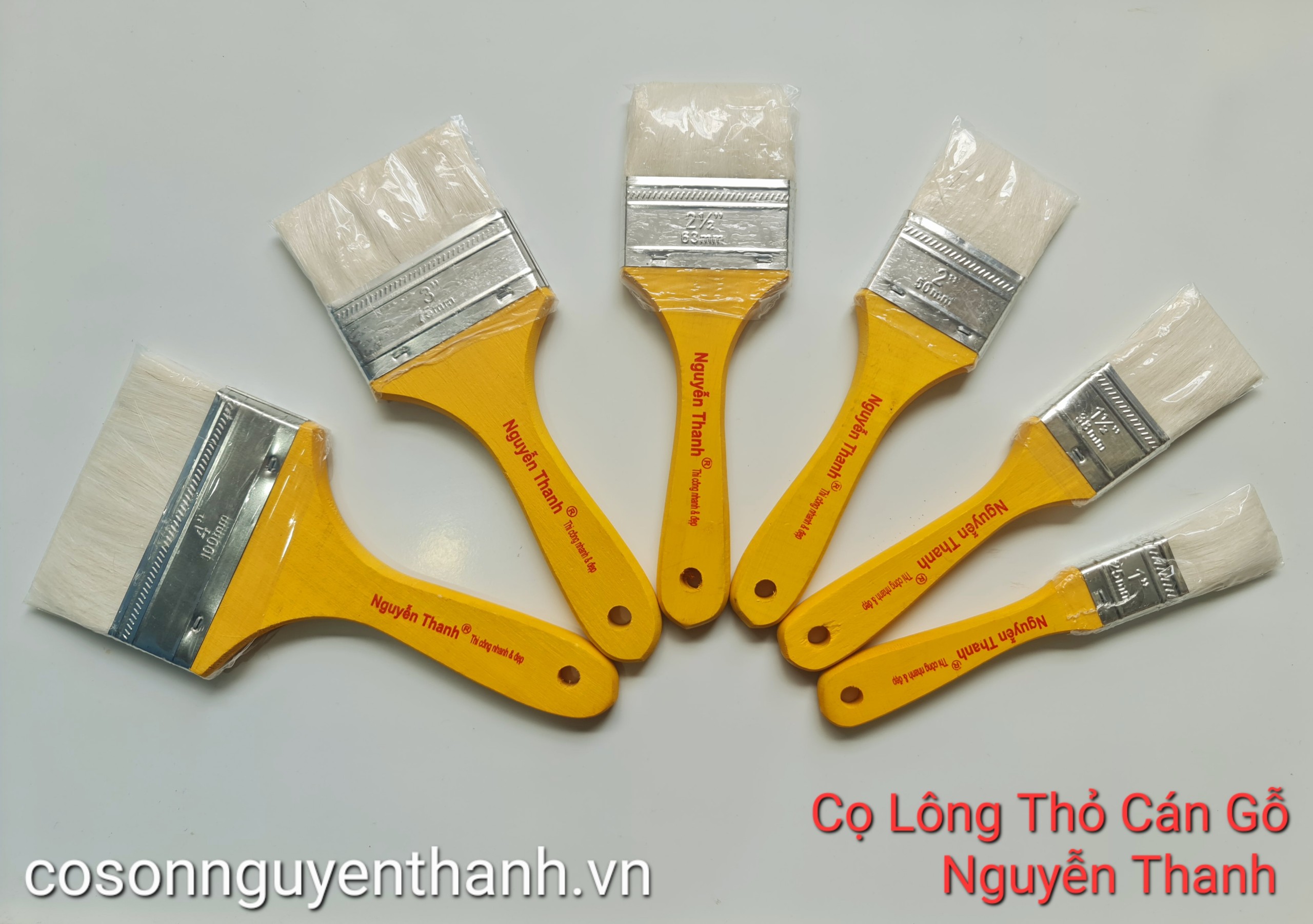 Cọ lông thỏ cán gỗNguyễn Thanh