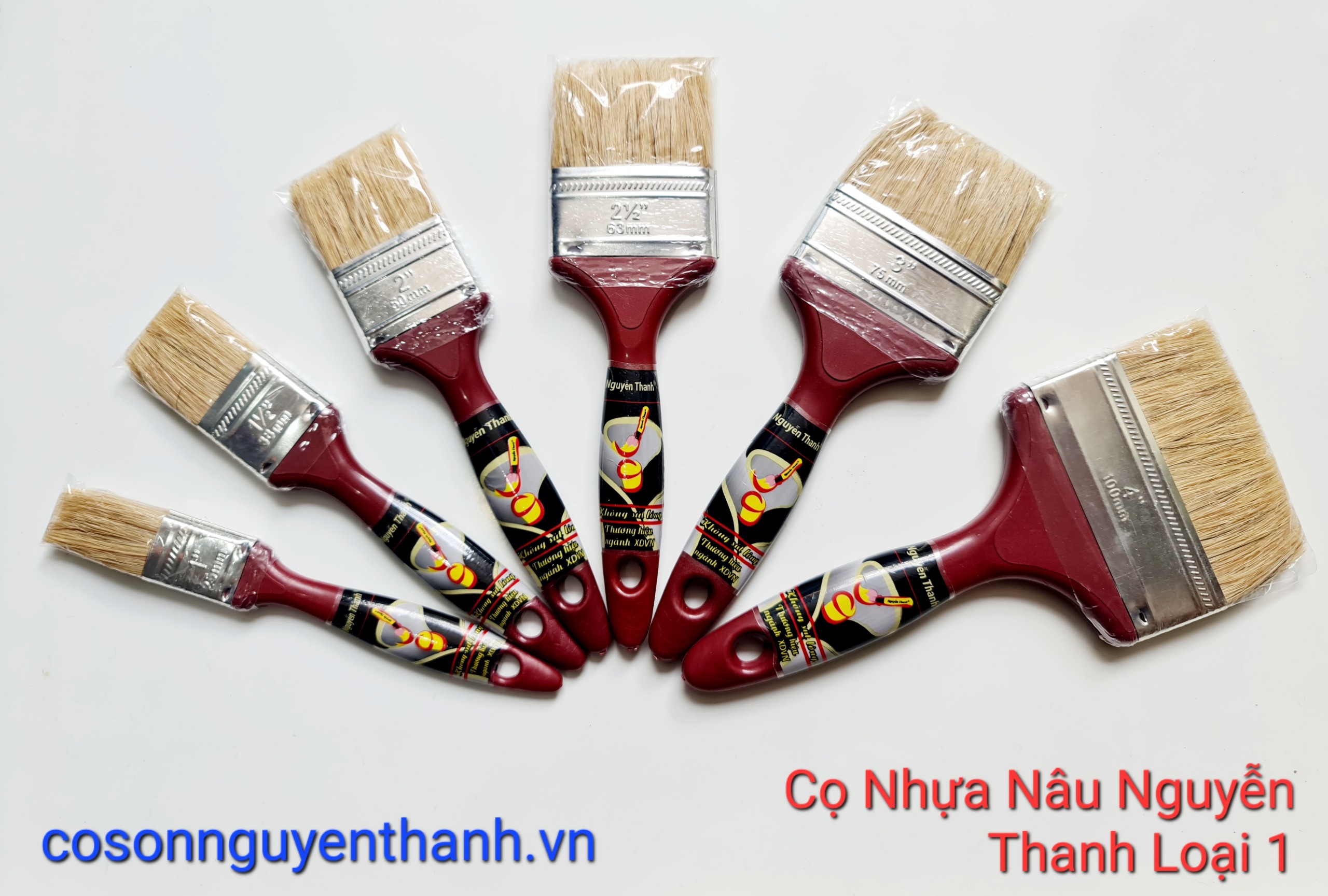 Cọ cán nhựa nâuNguyễn Thanh loại 1