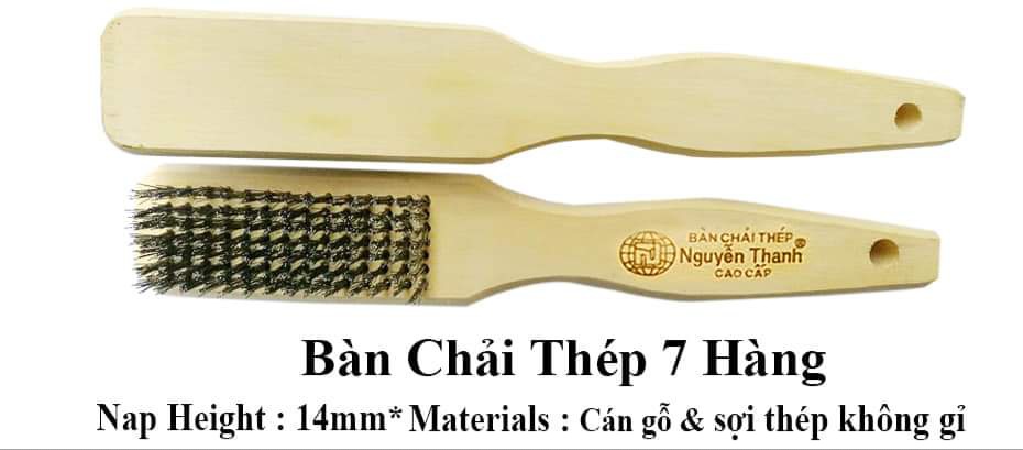 Bàn chải thép 7 hàng