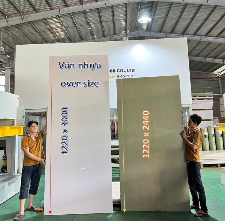 Ván nhựa over size