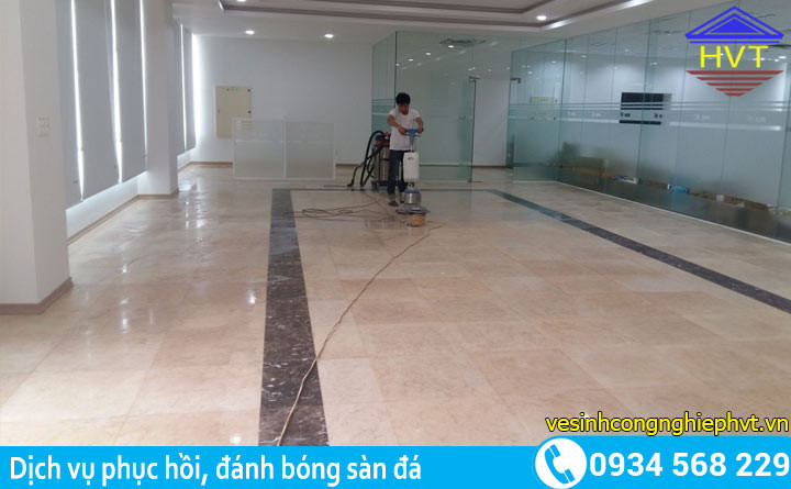 Dịch vụ phục hồi đánh bóng sàn đá