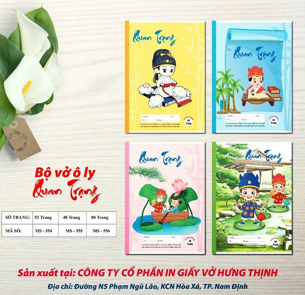 Vở kẻ 4 ô ly
