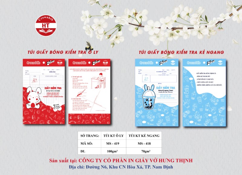 Túi giấy bóng kiểm tra
