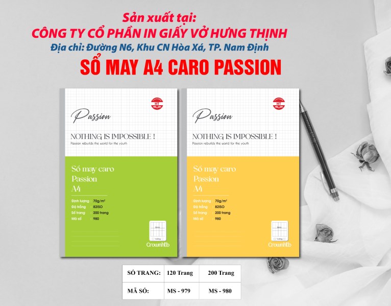 Sổ may A4 Caro Passion