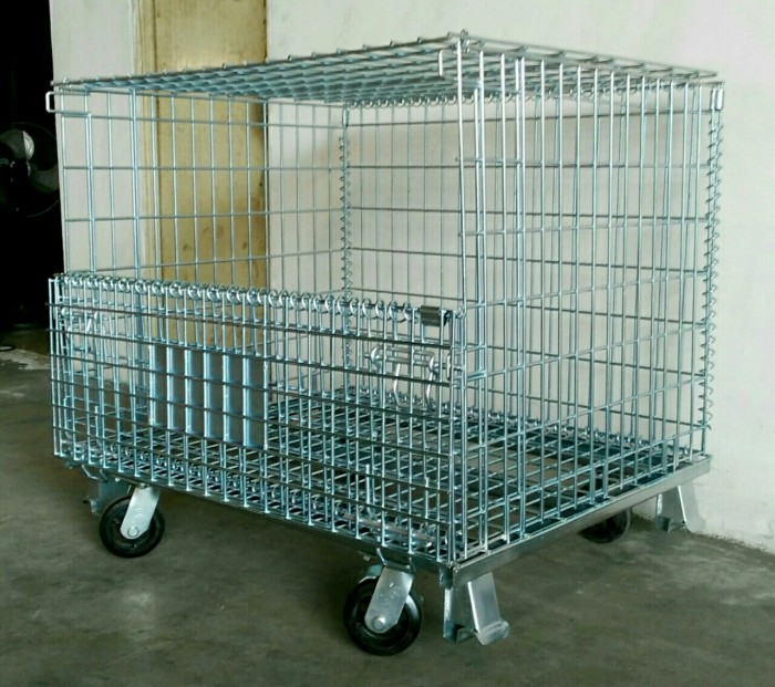 Pallet thùng lưới