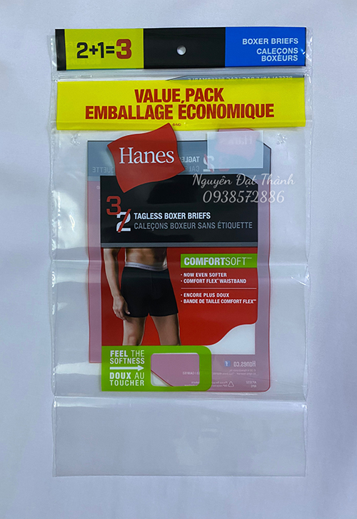 Túi Zipper quần áo