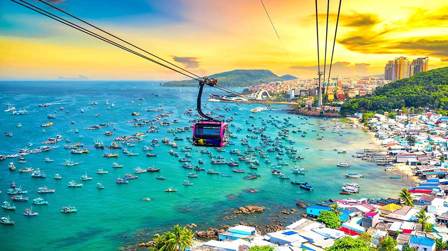 越南的KiênGiang省的旅游业前景