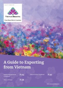 Exporting from vn“ width =” 216“高度=” 300“ srcset =” https://www.vietnam-briefing.com/uploads/2021/2021/10/exporting-vn-vn-216x300.jpg 216w， https://www.vietnam-briefing.com/uploads/2021/10/exporting-vn-737x1024.jpg 737W， https://www.vietnam-briefing.com/uploads/2021/10/exporting-vn-768x1068.jpg 768W， https://www.vietnam-briefing.com/uploads/2021/10/exporting-vn-1105x1536.jpg 1105w， https://www.vietnam-briefing.com/uploads/2021/10/exporting-vn-1473x2048.jpg 1473w，https：///www.vietnam-briefing.com/uploads/2021/10/exporting-vn-scaled.jpg 1841W“ sizes =”（max-width：216px）100VW，216px，216px“/> </> </> </> </strong> </p>
<ul>
<li style =“ text-align：left;”>越南的导出要求</li>
<li>原产规则</li>
<li>解释的出口职责</li>
</ul>
<p>越南遵循以出口为主导的增长模式，将贸易自由化和投资激励措施相结合，以刺激面向出口的制造业。这使越南在过去十年中稳步加速增长，并成为领先的低成本采购目的地。</p>
<p>外部因素，例如美国 - 中国贸易紧张局势，以及该国对大流行的最初处理，都促成了最近以外国直接投资为主导的增长趋势的尖峰。越南在2021年前四个月中对美国的出口同比增长50％，使美国成为越南商品的最大进口商。另一个吸引人的因素是越南密集的自由贸易协定网络（FTA），这使其具有竞争力XPORT HUB。关键贸易安排包括最近批准的欧盟 - 越南自由贸易协定（EVFTA），英国 - 越南自由贸易协定（UKVFTA）以及跨太平洋伙伴关系（CPTPP）的综合和进步协议。</p>。
<p>外国投资者对以出口为导向的制造业和进入全球市场感兴趣的外国投资者可能会考虑亚洲的低成本目的地，例如越南，这是合适的或位于主要供应链附近的一部分或位于大型供应链附近。因此，了解越南的贸易环境和法规的知识将需要详细说明出口程序以利用激励措施并优化运营。</p>
<p>在本期越南简报中，我们详细介绍了越南的出口程序，其次是原籍规则指南。我们最终引入了交易者需要注意的职责，豁免和税率。</p>。
<p>本杂志基于Dezan Shira＆Associates在支持越南的外国企业的经验。对于mo关于如何计划搬迁到越南的信息和建议，请通过vietnam@dezshira.com与我们联系。</p>                                <!-- 内容详情 end -->
							</div>
                            <div class=