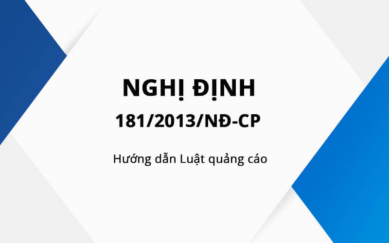 法令181/2013/nd-CP指导广告法律