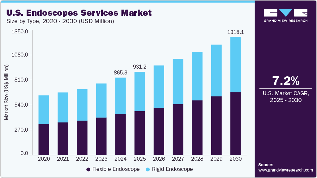 美国内窥镜服务市场（2025 - 2030）